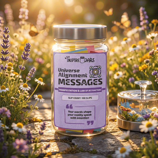 Universe Alignment Message Jar | Manifestation & Law of Attraction Gift